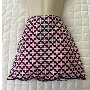 GOLFTINI Womens Skort Pink Black Fierce Geometric Golf Athleisure Preppy | 0